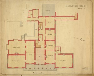 Bellevue House Ground Floor Plan 800 | Wexford County Archive